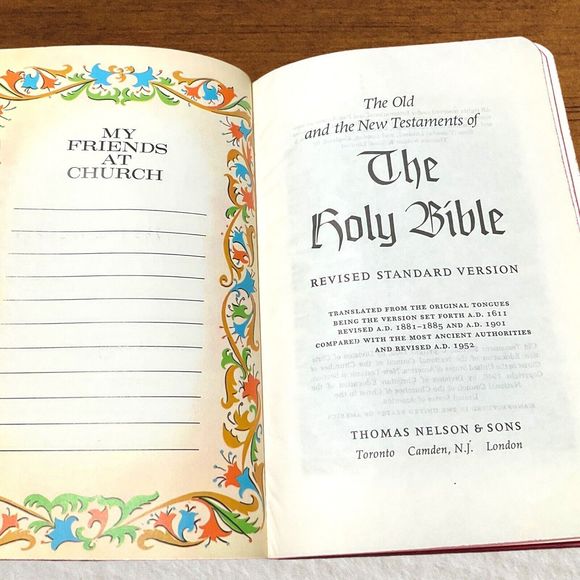 Holy Bible w/ Concordance Nelson 1962 Revised Standard Version Illustrated Maps - Picture 5 of 16